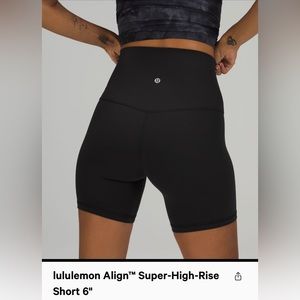 Lululemon Ultra High Rise Align Short 6” size 6